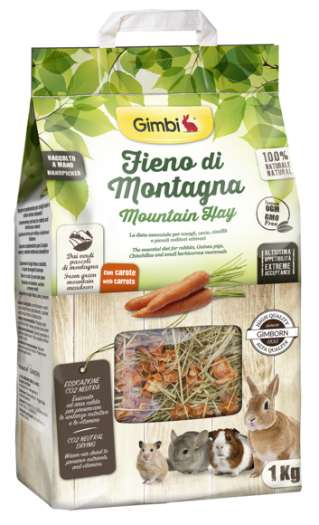 Fieni e erbette > GIMBI Fieno di montagna con carote | GIMBORN