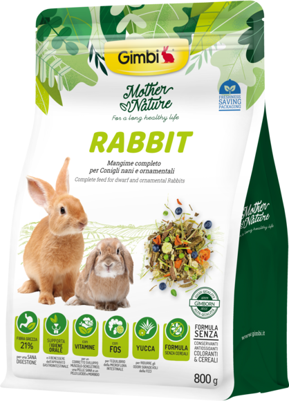 Alimenti > GIMBI GIMBI MOTHER NATURE RABBIT 800G | GIMBORN