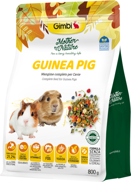 Alimenti > GIMBI MOTHER NATURE GUINEA PIG 800G | GIMBORN