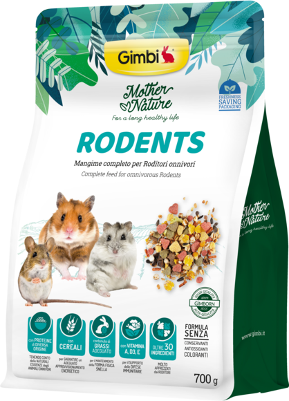 Alimenti > GIMBI MOTHER NATURE RODENTS 700G | GIMBORN