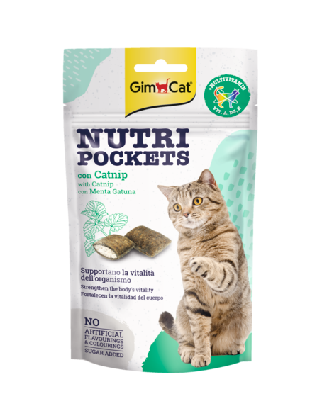 Snacks > Nutri Pockets with Catnip 60g | GIMBORN