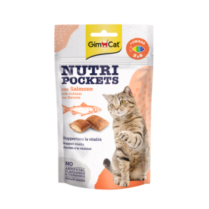Snack > GimCat Nutri Pockets con Salmone 60g | GIMBORN