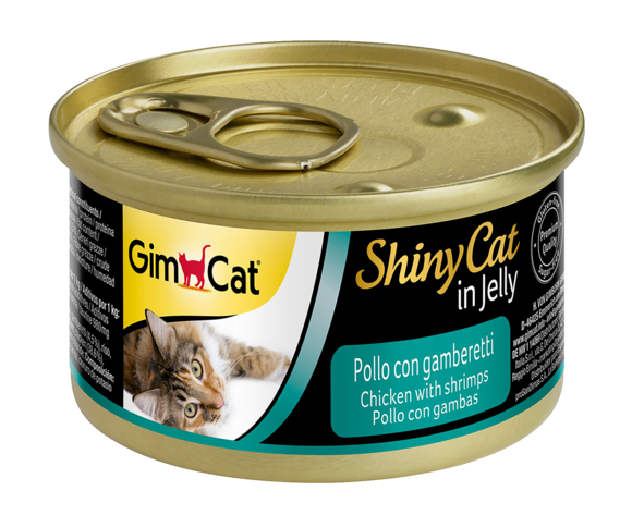 Alimenti umidi > ShinyCat Pollo con Gamberetti 70g | GIMBORN