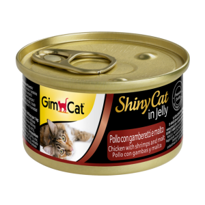 Alimenti umidi > SHINYCAT POLLO CON GAMBERETTI E MALTO 70G | GIMBORN