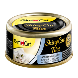 Alimenti umidi > SHINYCAT FILET TONNO CON ACCIUGHE 70G | GIMBORN