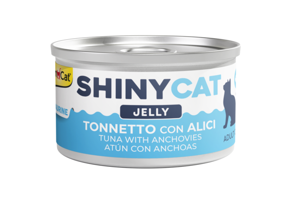Alimenti umidi > ShinyCat TONNETTO CON ALICI in gelatina | GIMBORN