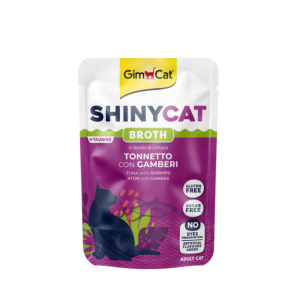 Alimenti umidi > ShinyCat TONNETTO CON GAMBERI in brodo di cottura 70g | GIMBORN