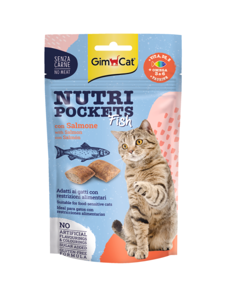 Atıştırmalıklar > NUTRI POCKETS FISH with salmon 60GR | GIMBORN