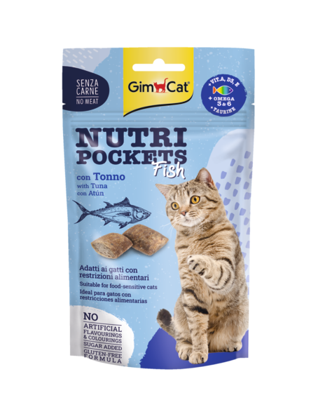 Atıştırmalıklar > NUTRI POCKETS FISH with tuna 60GR | GIMBORN