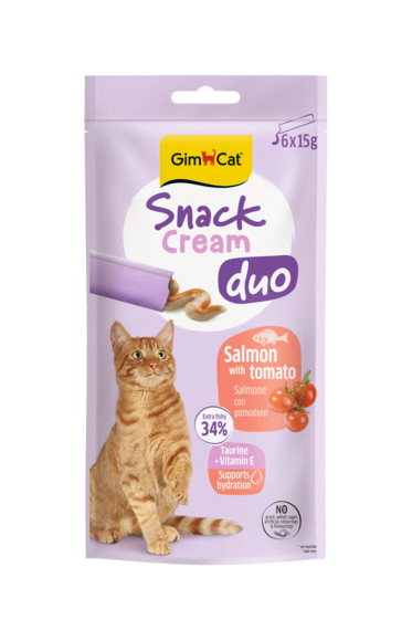Snack > Snack cream DUO SALMONE Con POMODoro 6x15g | GIMBORN