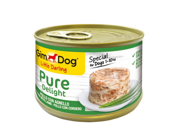 Wet food > PURE DELIGHT CHICKEN with LAMB 150G | GIMBORN