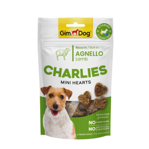 Snack > CHARLIES MINI HEARTS AGNELLO 70GR | GIMBORN