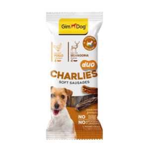 Snacks > CHARLIES DUO SOFT SAUSAGES CHICKEN & GAME 60GR | GIMBORN