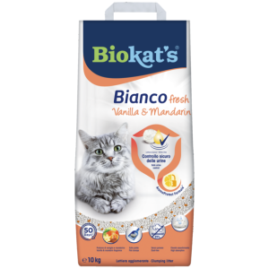 Lettiere agglomeranti > biokat's BIANCO FRESH VANIGLIA&MANDARINO 10KG | GIMBORN