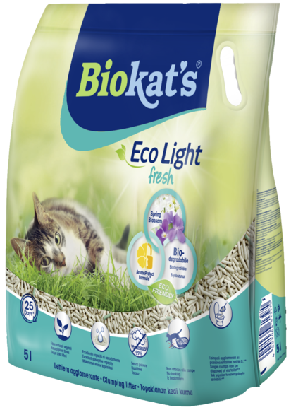 Clumping litters > ECO LIGHT FRESH SPRING BLOSSOM 5LT | GIMBORN