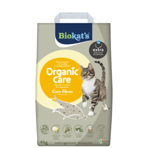 Clumping litters > Biokat's* Organic** Care Corn fibres extra 4kg | GIMBORN