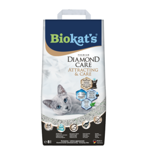 Clumping litters > BIOKAT'S* DIAMOND CARE ATTRACT. & CARE 8 L | GIMBORN