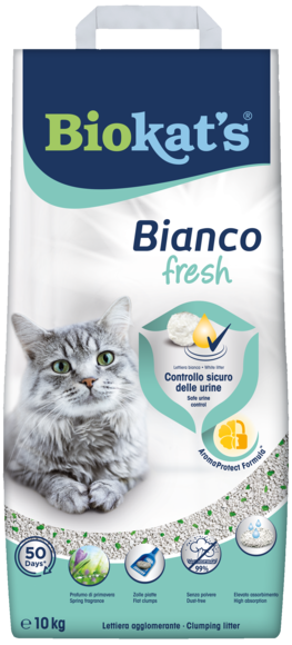 Clumping litters > Biokat's Bianco Fresh 10kg | GIMBORN