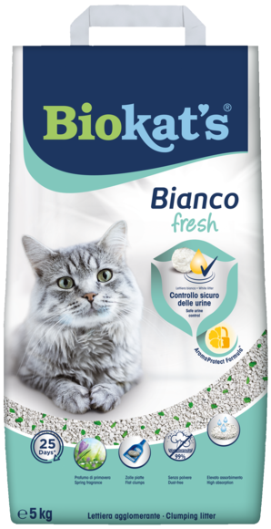 Topaklanan kumlar > Biokat's Bianco Fresh 5 KG | GIMBORN