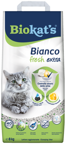 Topaklanan kumlar > Biokat's Bianco Fresh Extra 8kg | GIMBORN