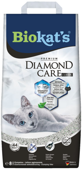 Clumping litters > BIOKAT'S DIAMOND CARE CLASSIC 8LT | GIMBORN