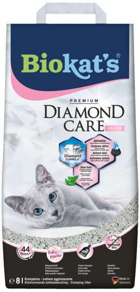 Clumping litters > BIOKAT'S DIAMOND CARE FRESH 8LT | GIMBORN