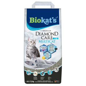 Lettiere agglomeranti > BIOKAT'S* DIAMOND CARE MULTICAT FRESH 8l | GIMBORN
