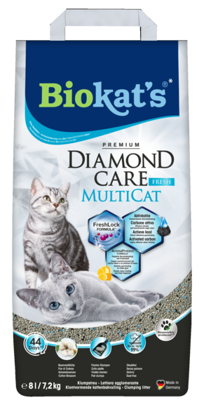 Topaklanan kumlar > BIOKAT'S* DIAMOND CARE MULTICAT FRESH 8l | GIMBORN
