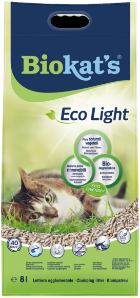 Clumping litters > BIOKAT'S ECO LIGHT 8L | GIMBORN