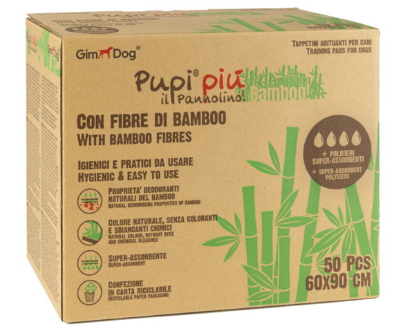 Beauty and care > PUPI PIU’ BAMBOO 60X90cm 50 pcs | GIMBORN