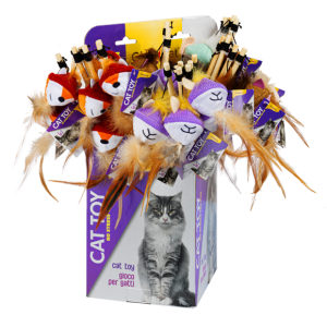 Giochi > CAT TEASER W/PLUSH&CATNIP | GIMBORN