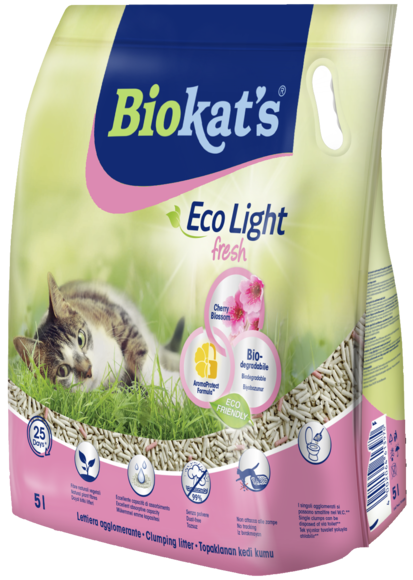 Clumping litters > ECO LIGHT FRESH CHERRY BLOSSOM 5LT | GIMBORN