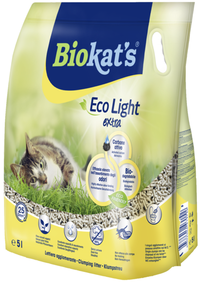 Clumping litters > BIOKAT'S ECO LIGHT EXTRA 5LT | GIMBORN